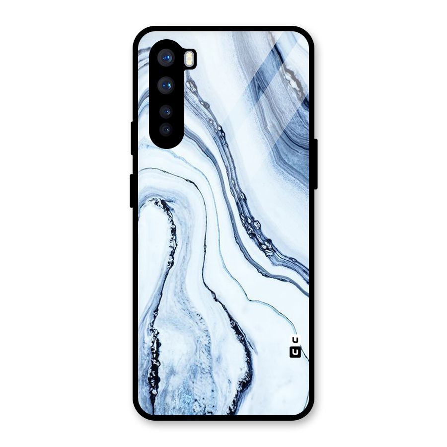 Cool Marble Style (Printed) Glass Back Case for OnePlus Nord