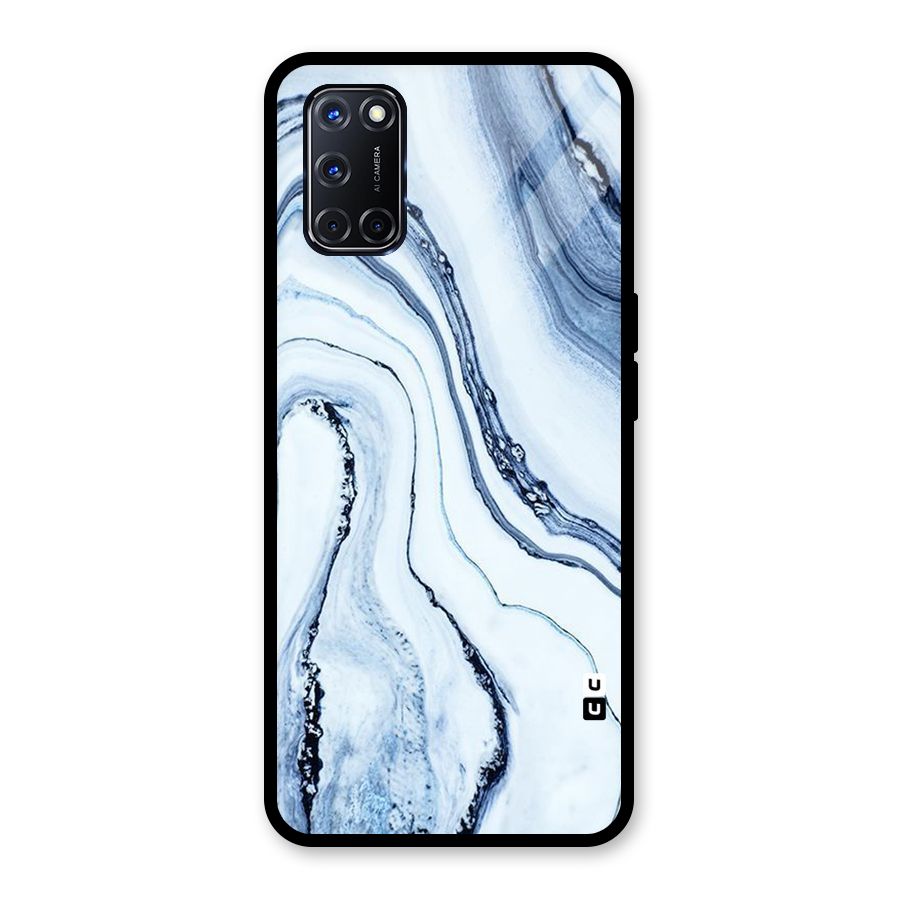 Cool Marble Style (Printed) Glass Back Case for Oppo A52