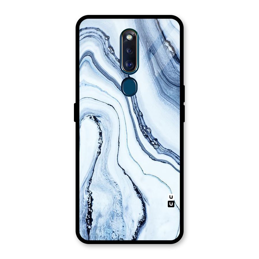 Cool Marble Style (Printed) Glass Back Case for Oppo F11 Pro