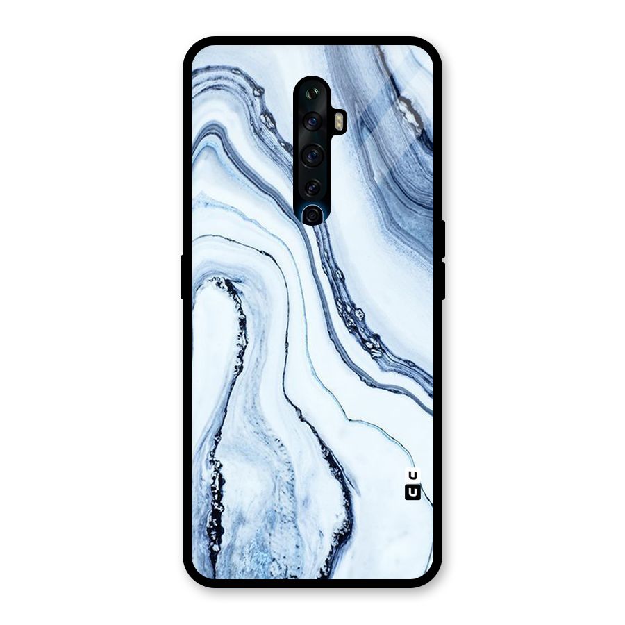 Cool Marble Style (Printed) Glass Back Case for Oppo Reno2 Z