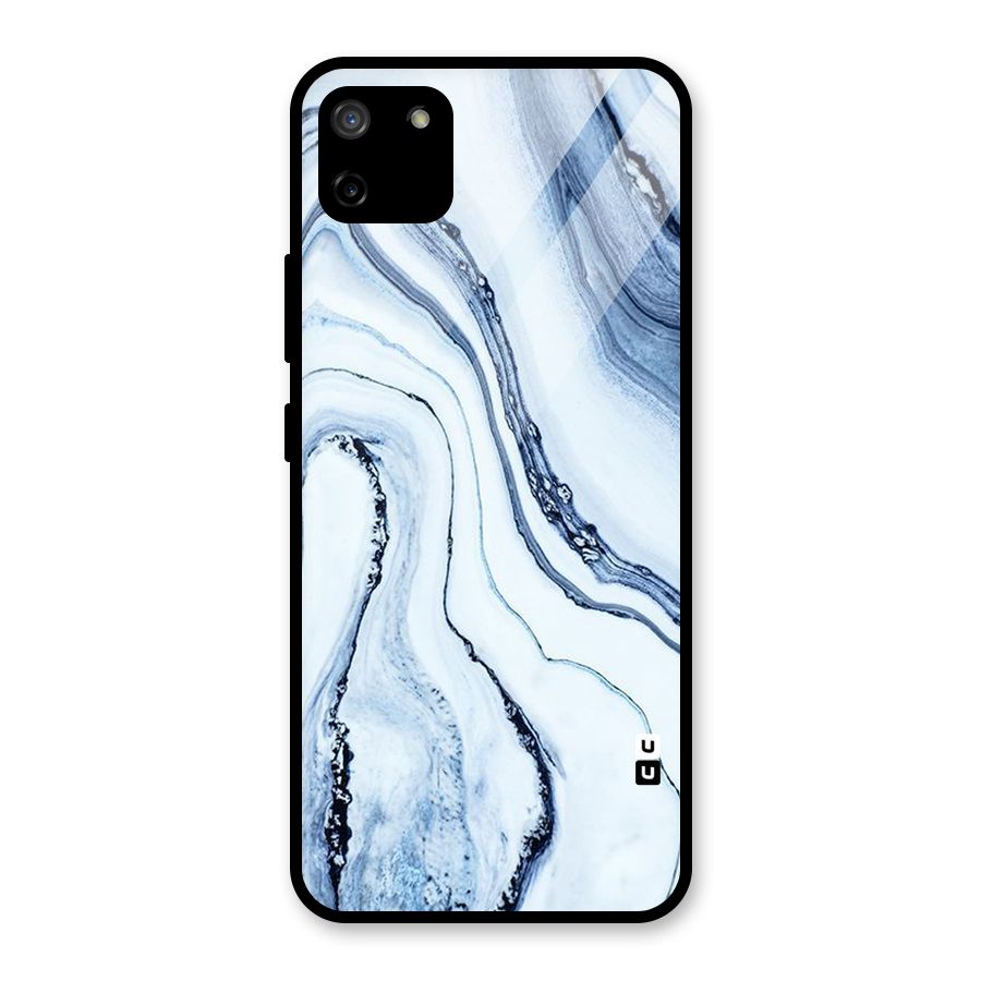 Cool Marble Style (Printed) Glass Back Case for Realme C11