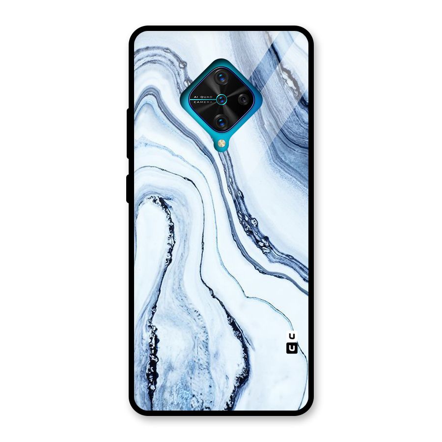 Cool Marble Style (Printed) Glass Back Case for Vivo S1 Pro