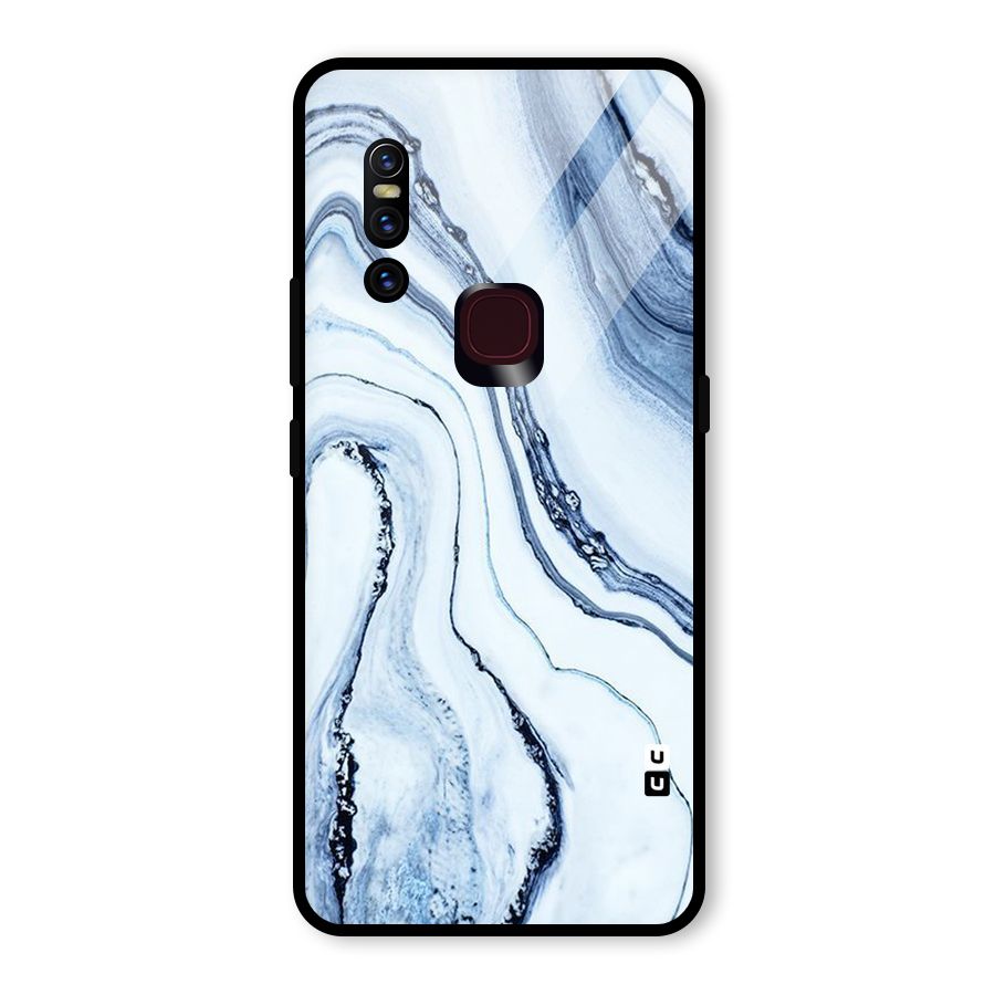 Cool Marble Style (Printed) Glass Back Case for Vivo V15