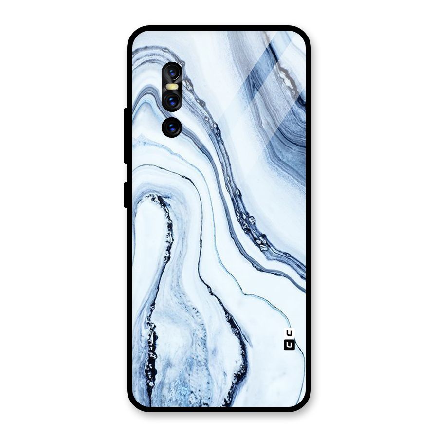 Cool Marble Style (Printed) Glass Back Case for Vivo V15 Pro
