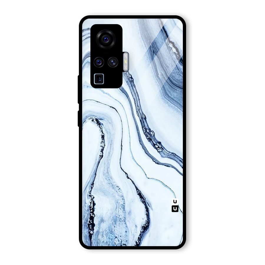 Cool Marble Style (Printed) Glass Back Case for Vivo X50 Pro