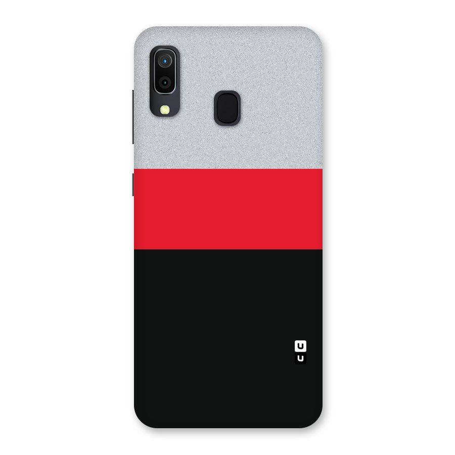Cool Melange Stripe Back Case for Galaxy A20