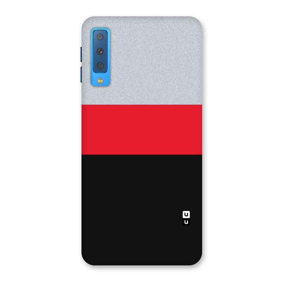Cool Melange Stripe Back Case for Galaxy A7 (2018)