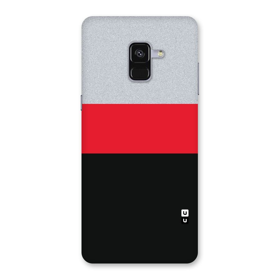 Cool Melange Stripe Back Case for Galaxy A8 Plus