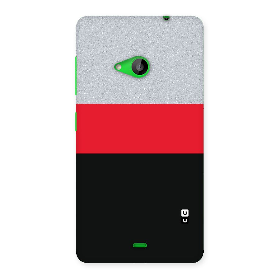 Cool Melange Stripe Back Case for Lumia 535
