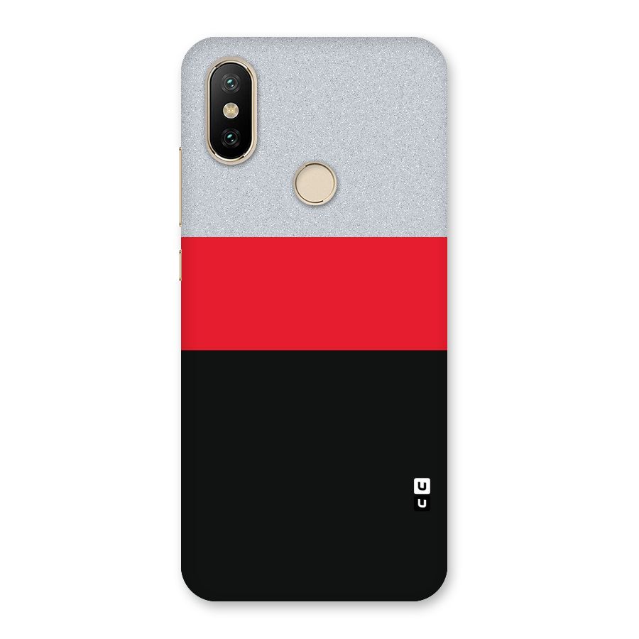 Cool Melange Stripe Back Case for Mi A2