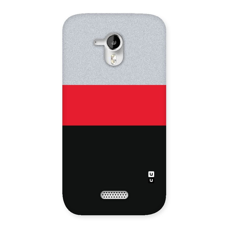 Cool Melange Stripe Back Case for Micromax Canvas HD A116
