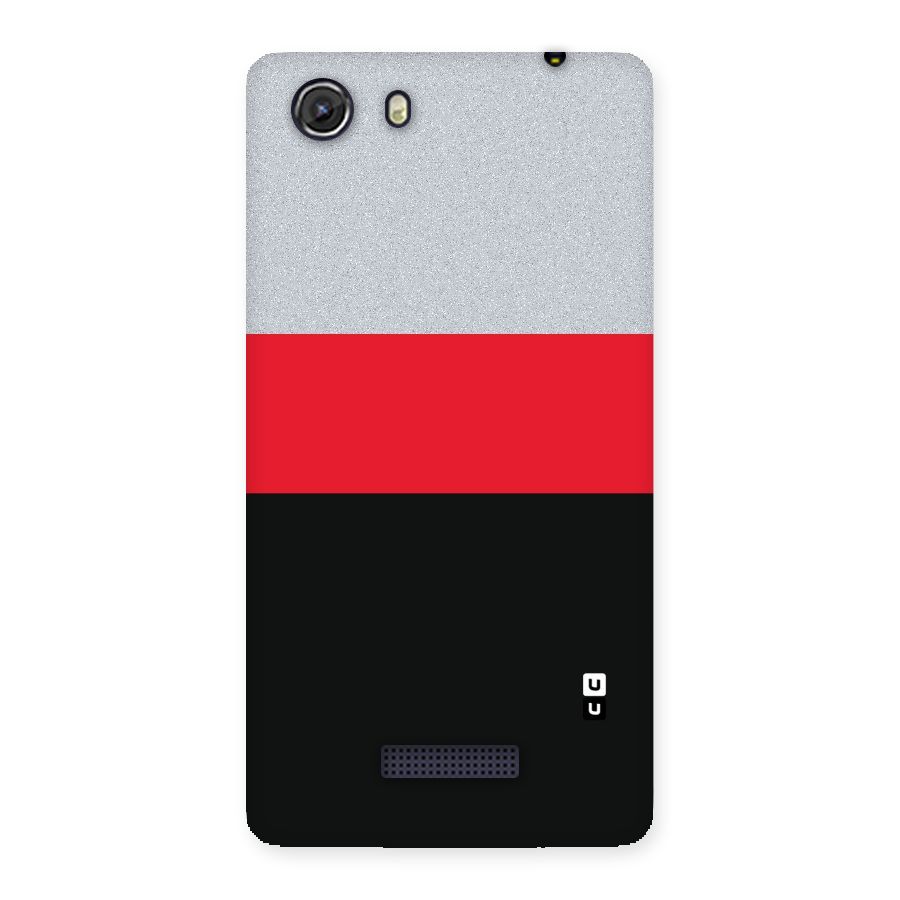 Cool Melange Stripe Back Case for Micromax Unite 3