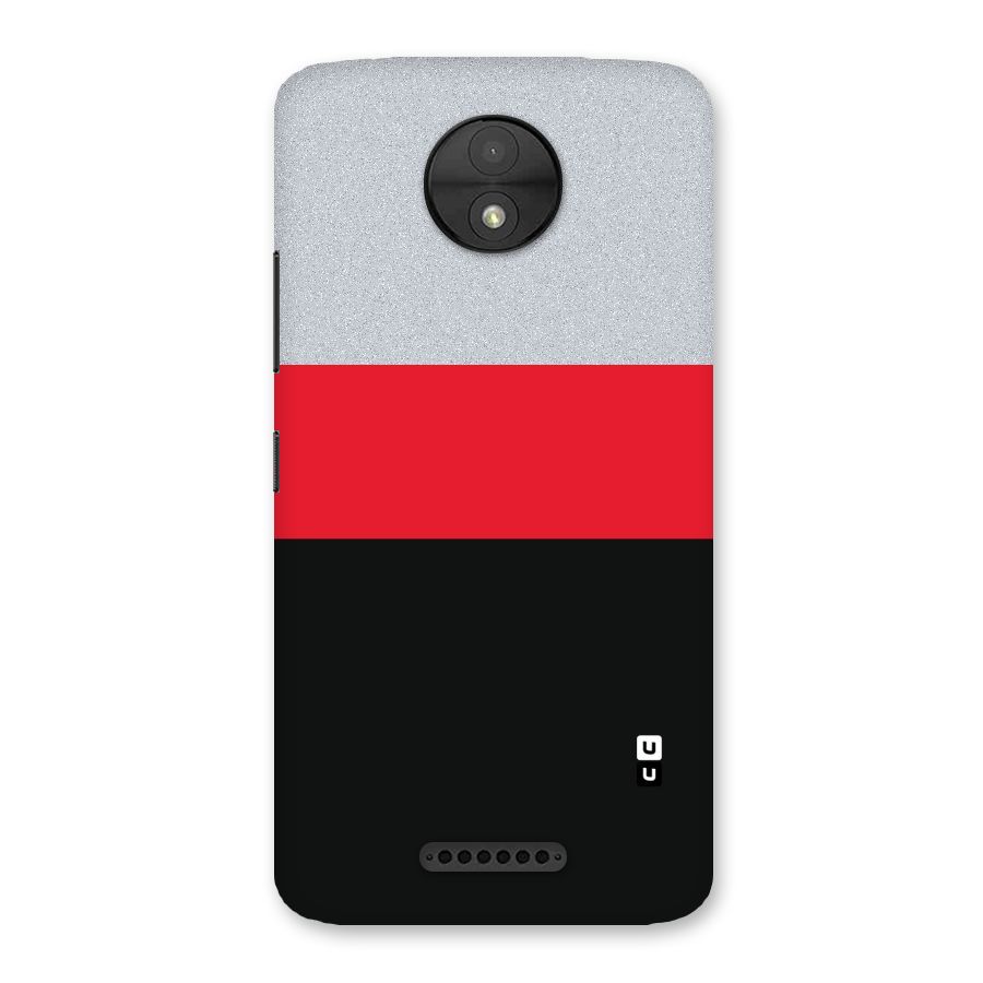 Cool Melange Stripe Back Case for Moto C