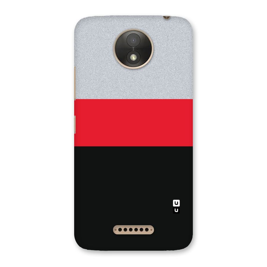 Cool Melange Stripe Back Case for Moto C Plus