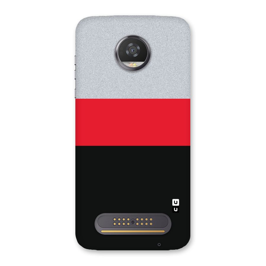 Cool Melange Stripe Back Case for Moto Z2 Play