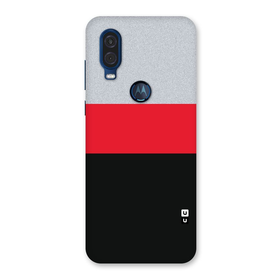 Cool Melange Stripe Back Case for Motorola One Vision