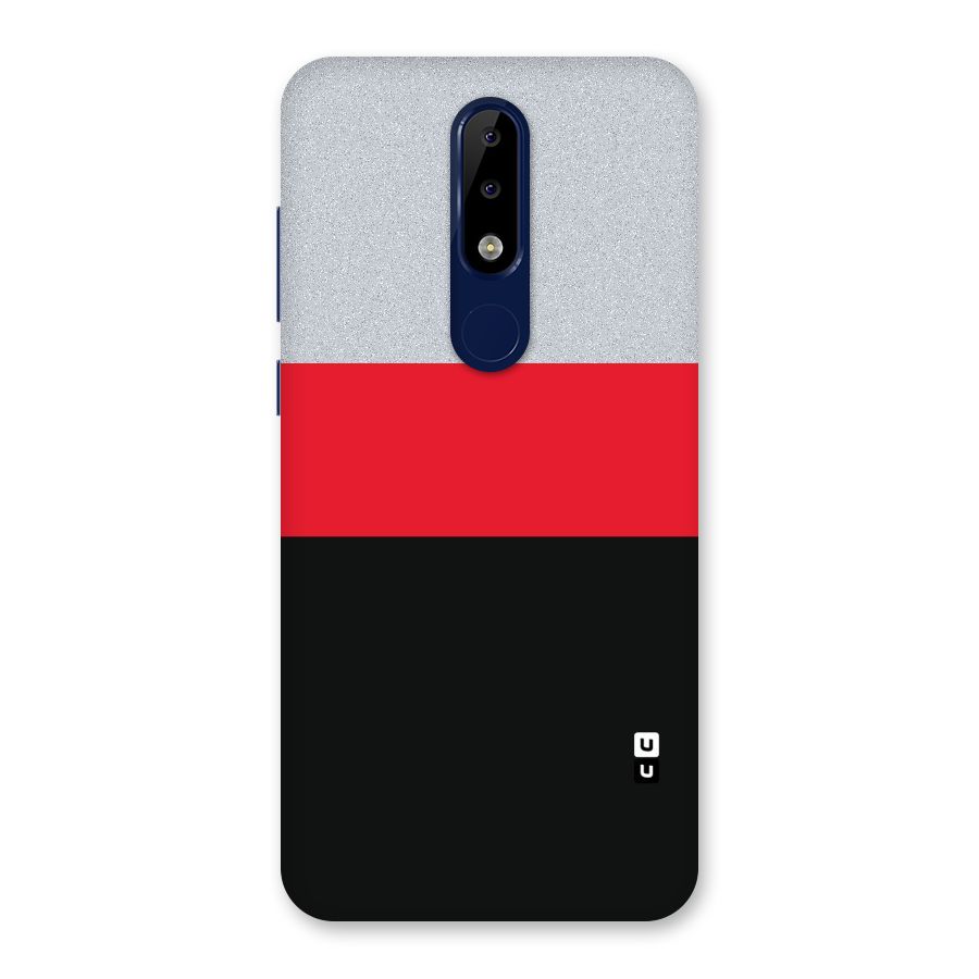 Cool Melange Stripe Back Case for Nokia 5.1 Plus