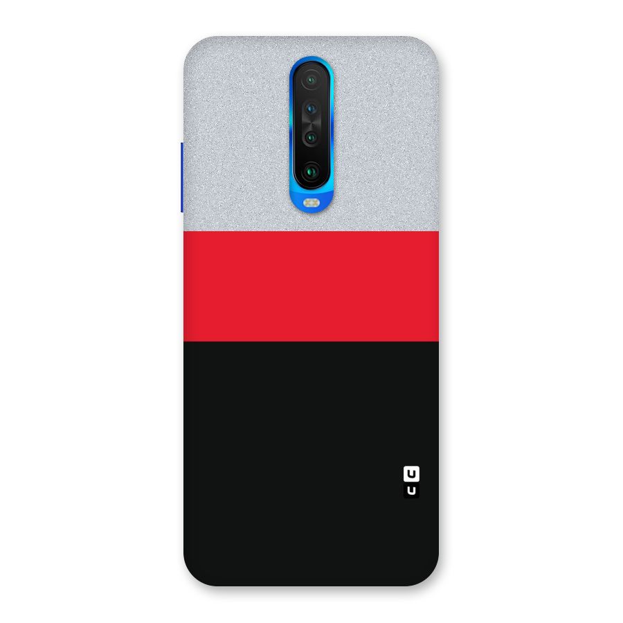 Cool Melange Stripe Back Case for Poco X2