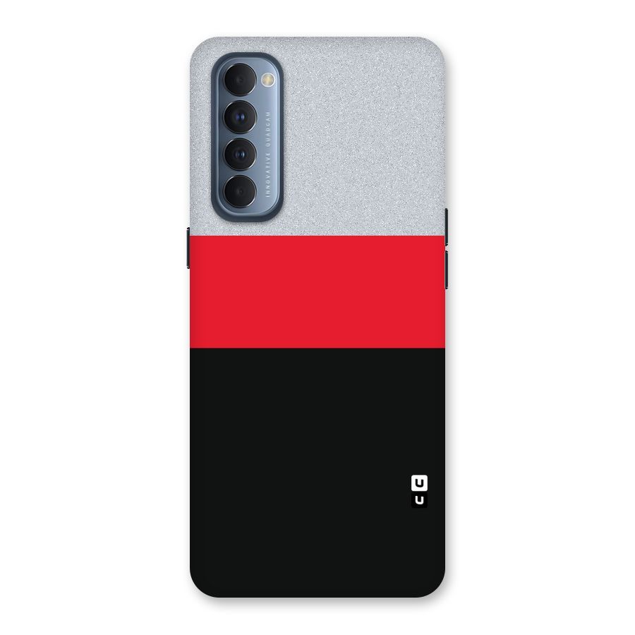 Cool Melange Stripe Back Case for Reno4 Pro