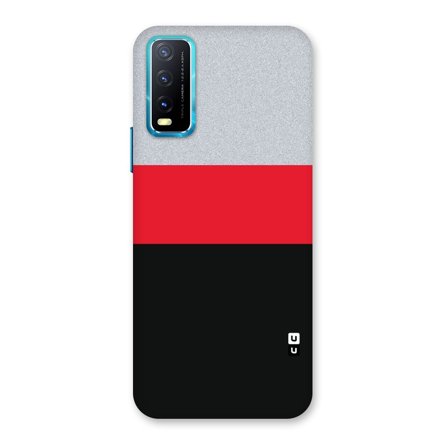 Cool Melange Stripe Back Case for Vivo Y12s