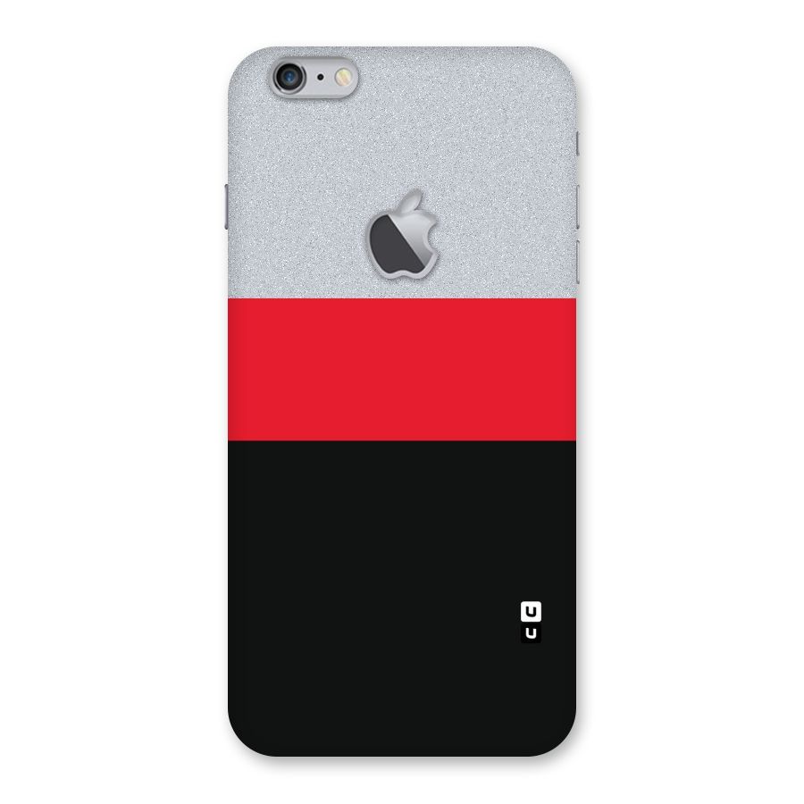 Cool Melange Stripe Back Case for iPhone 6 Plus 6S Plus Logo Cut