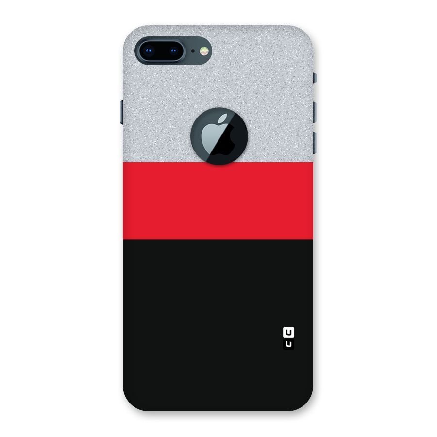 Cool Melange Stripe Back Case for iPhone 7 Plus Logo Cut