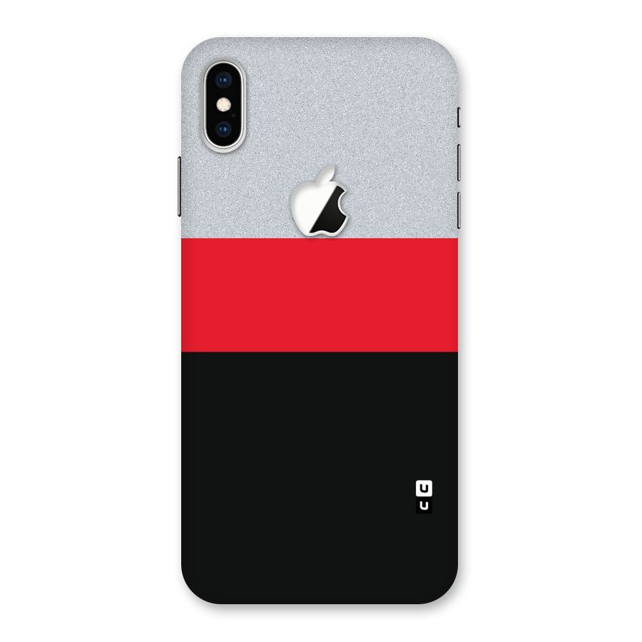 Cool Melange Stripe Back Case for iPhone XS Max Apple Cut