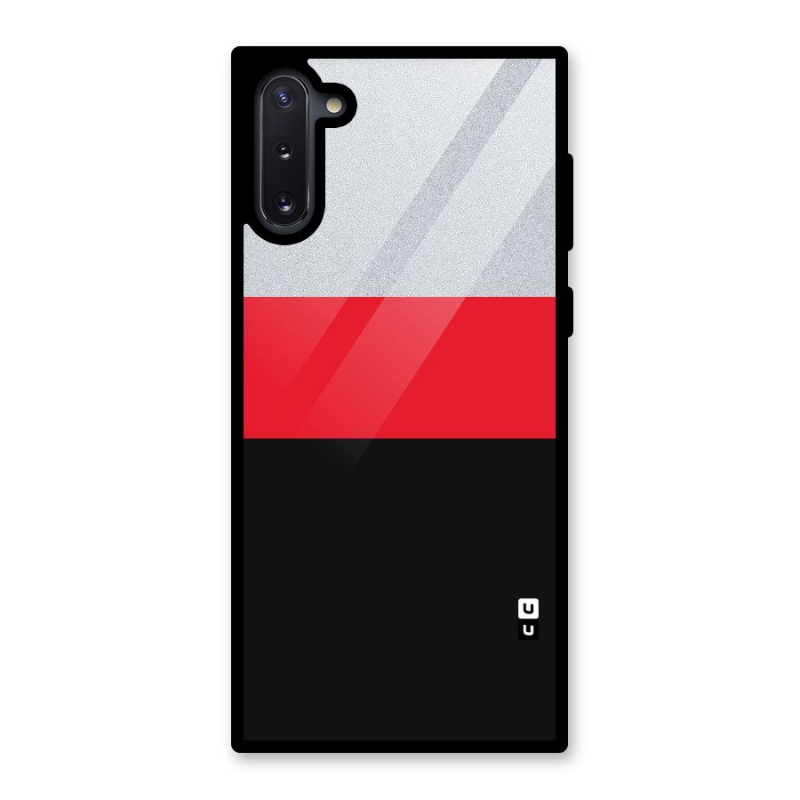 Cool Melange Stripe Glass Back Case for Galaxy Note 10