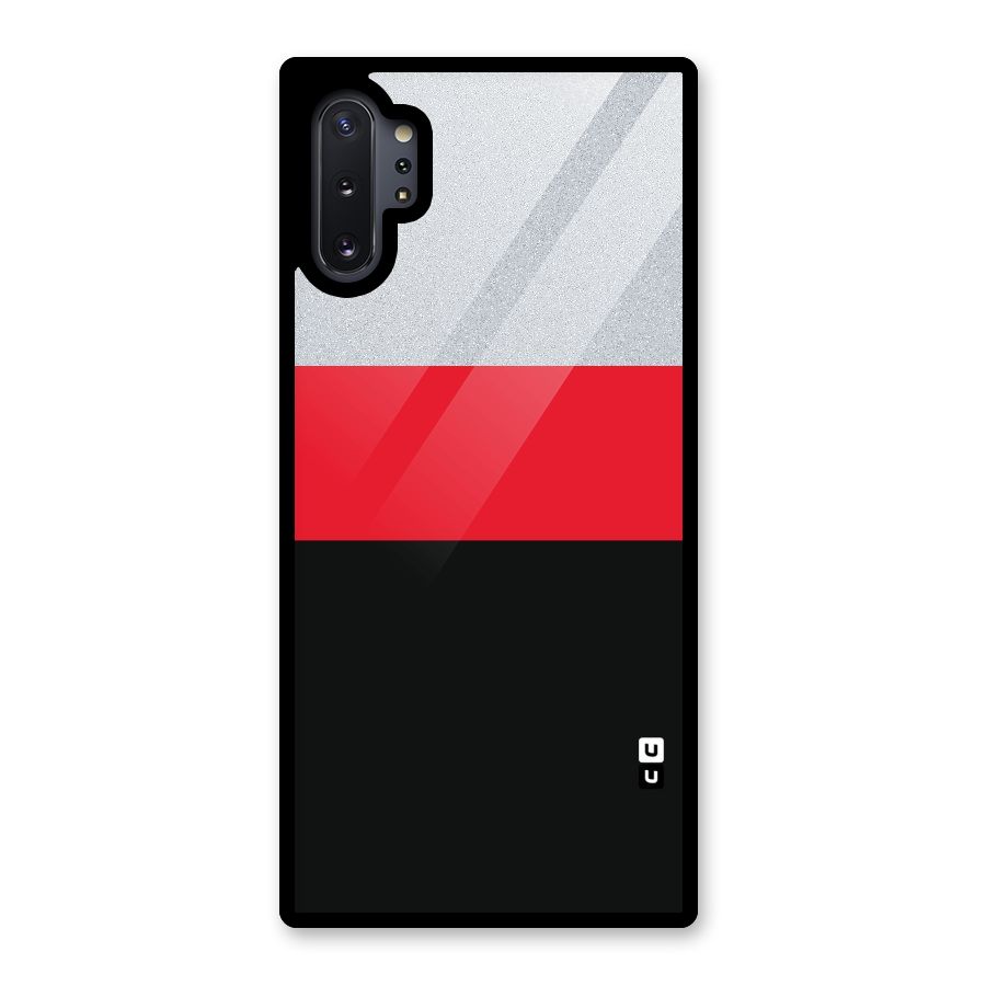 Cool Melange Stripe Glass Back Case for Galaxy Note 10 Plus