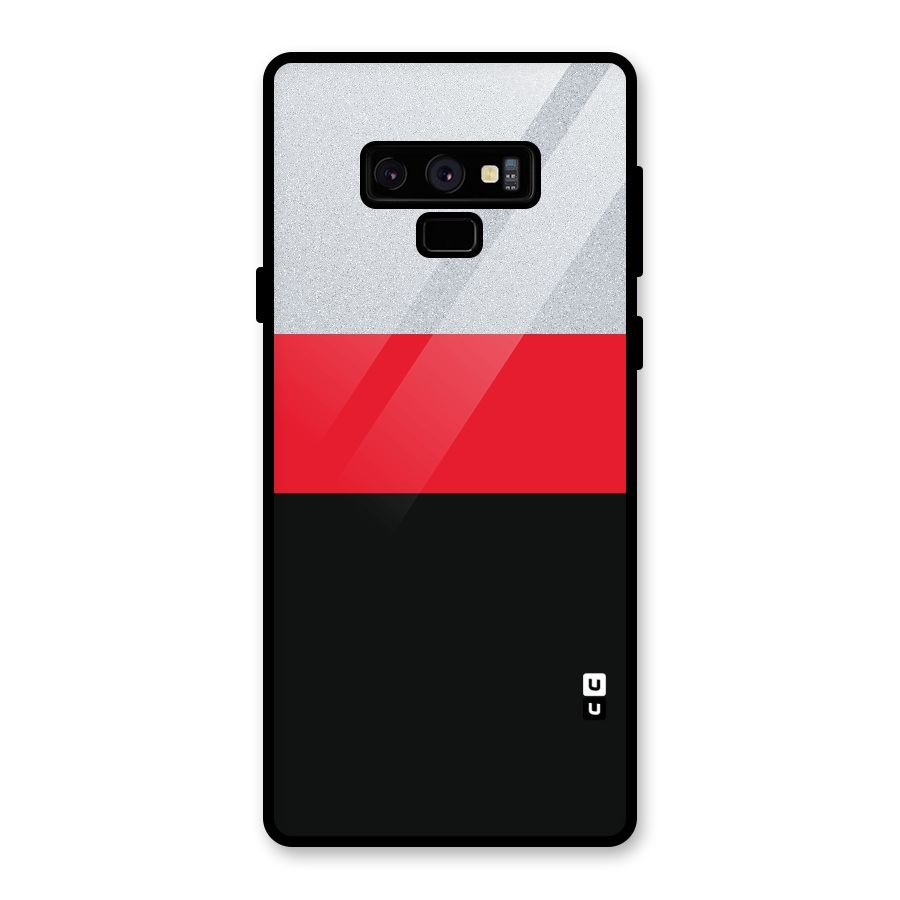Cool Melange Stripe Glass Back Case for Galaxy Note 9