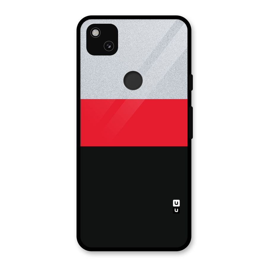 Cool Melange Stripe Glass Back Case for Google Pixel 4a