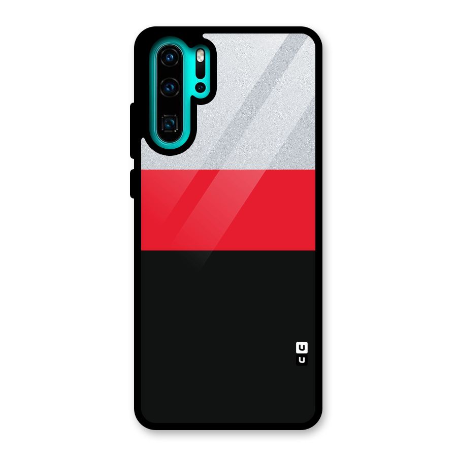 Cool Melange Stripe Glass Back Case for Huawei P30 Pro