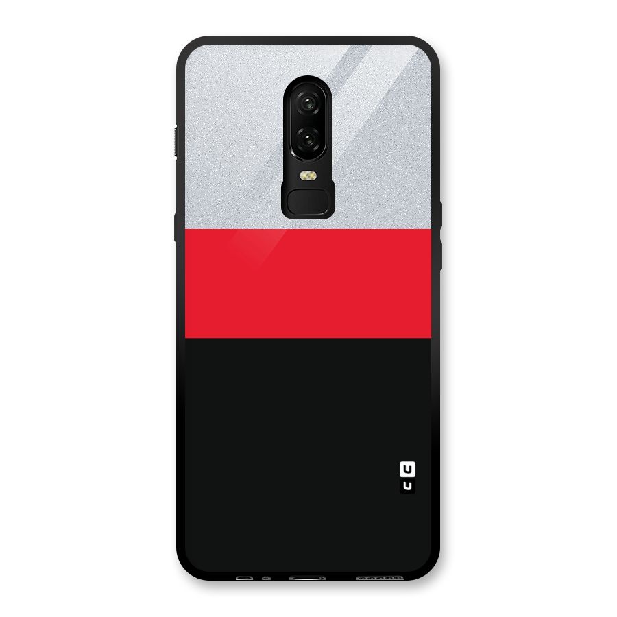 Cool Melange Stripe Glass Back Case for OnePlus 6