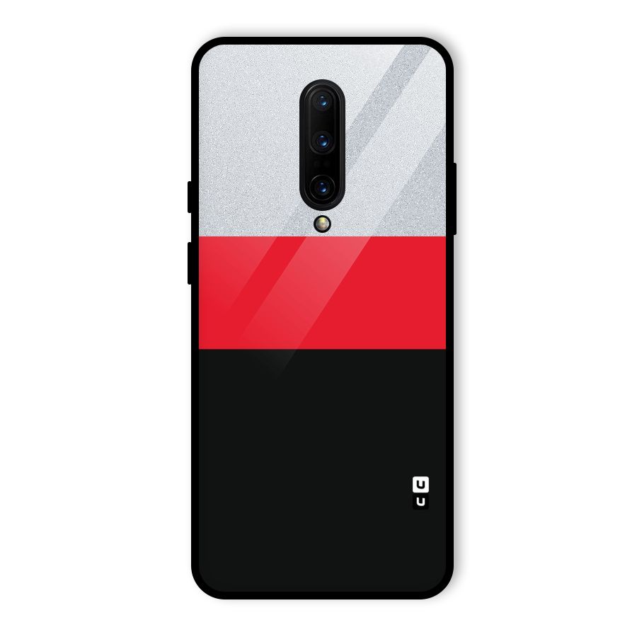 Cool Melange Stripe Glass Back Case for OnePlus 7 Pro