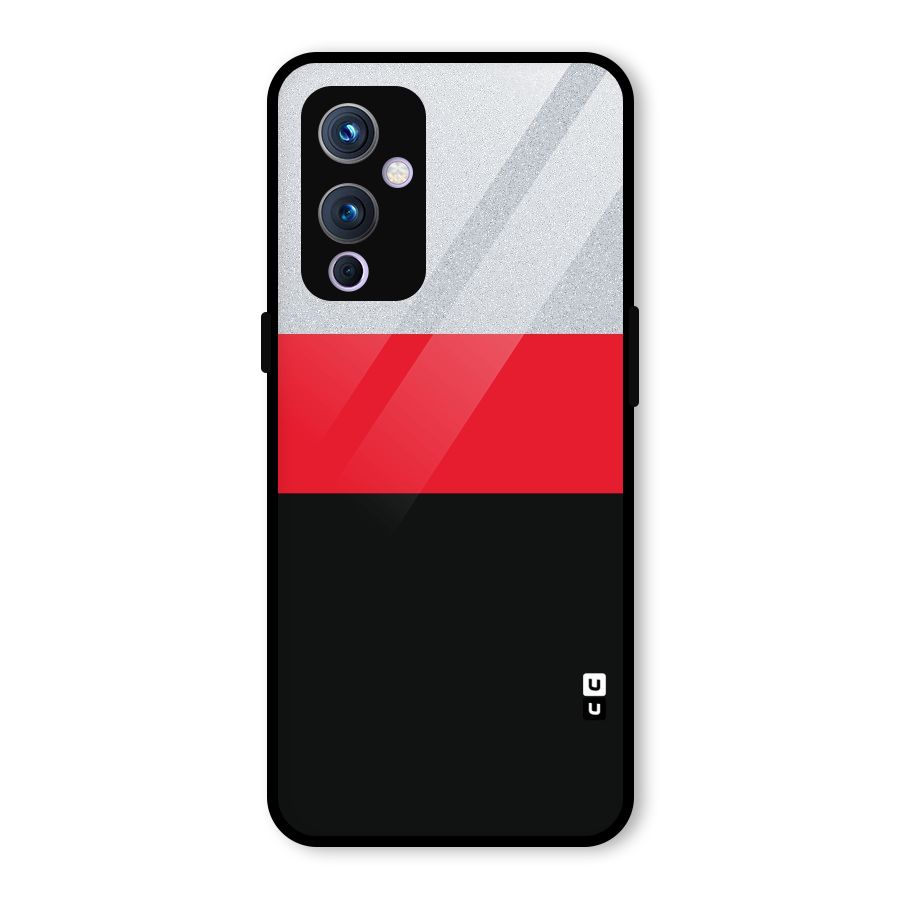 Cool Melange Stripe Glass Back Case for OnePlus 9