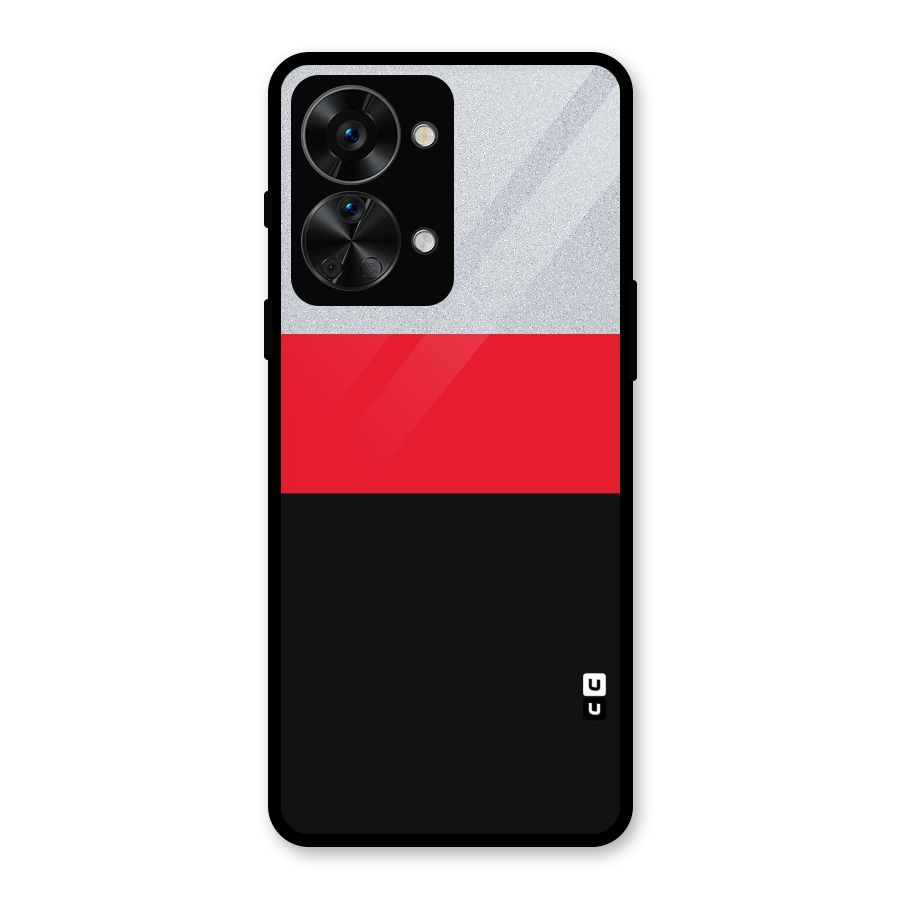 Cool Melange Stripe Glass Back Case for OnePlus Nord 2T