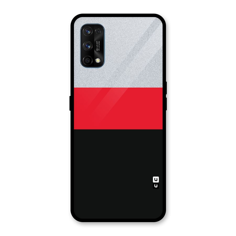 Cool Melange Stripe Glass Back Case for Realme 7 Pro
