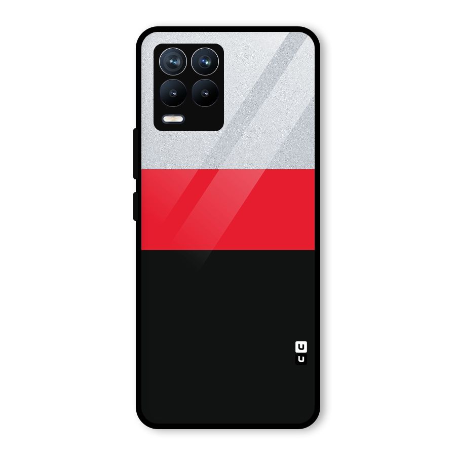Cool Melange Stripe Glass Back Case for Realme 8 Pro