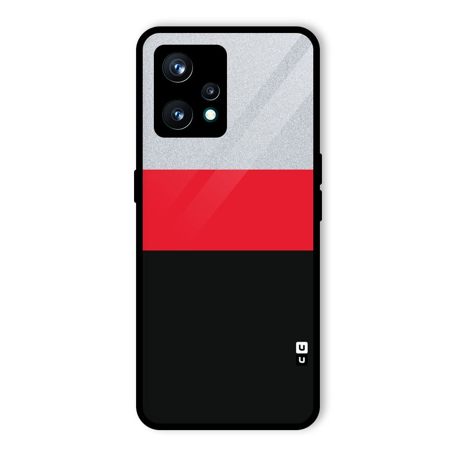 Cool Melange Stripe Glass Back Case for Realme 9 Pro Plus 5G