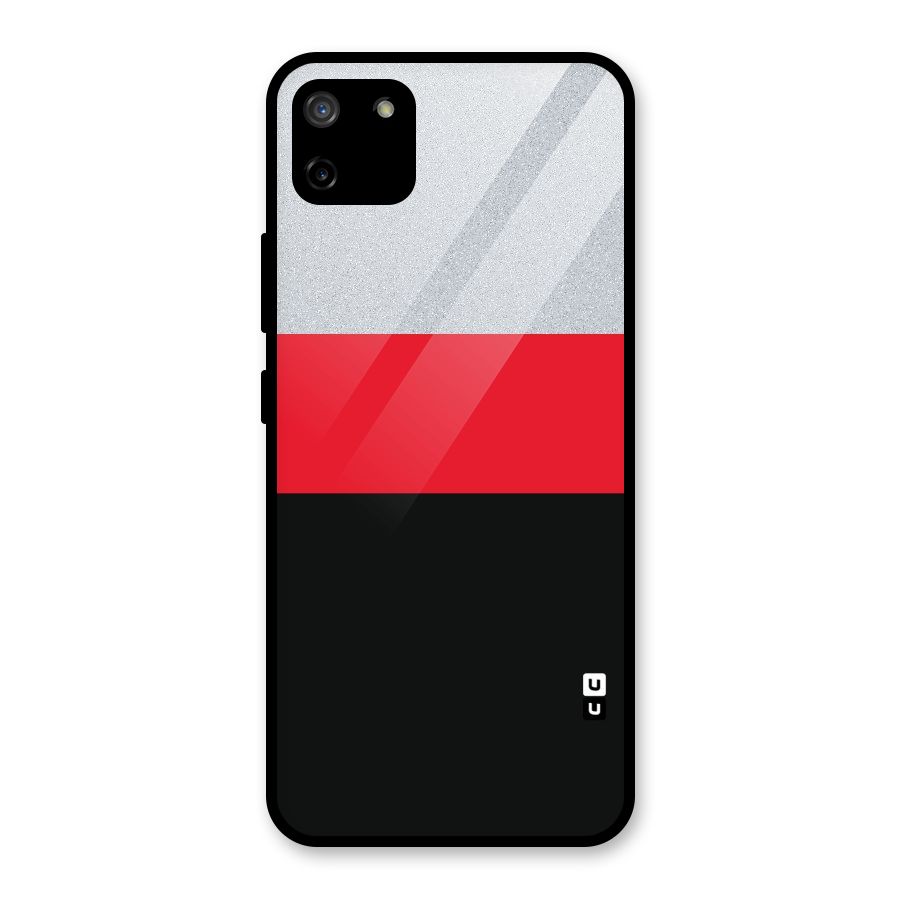 Cool Melange Stripe Glass Back Case for Realme C11