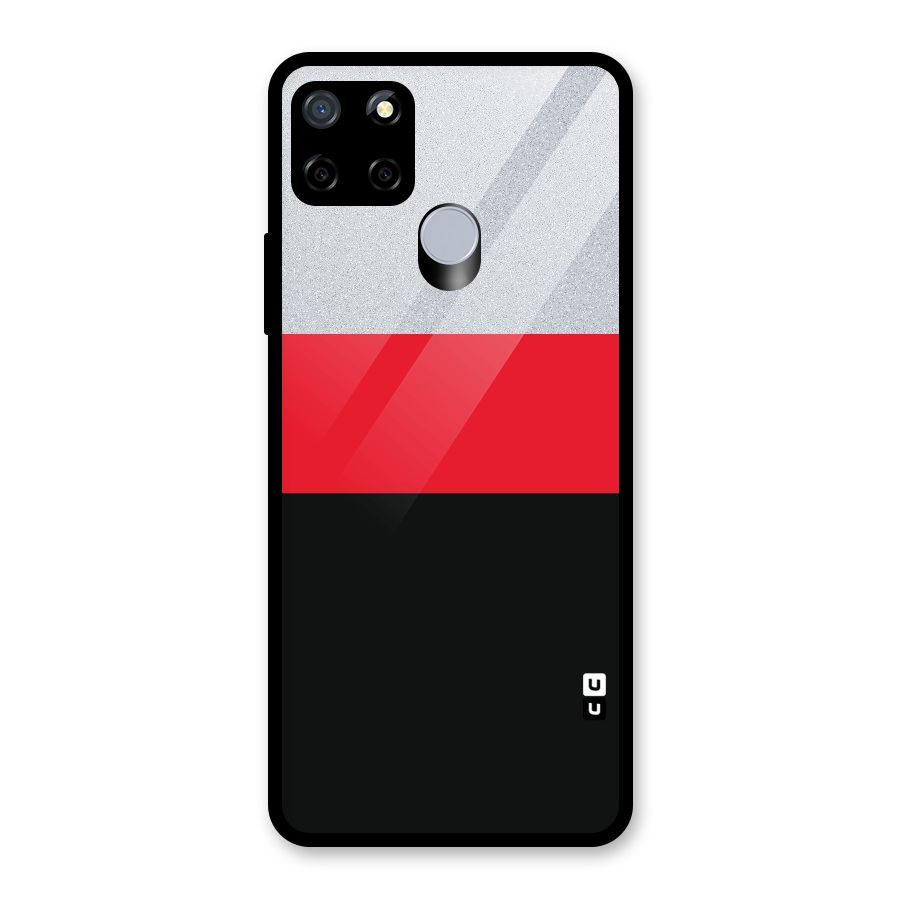 Cool Melange Stripe Glass Back Case for Realme C15