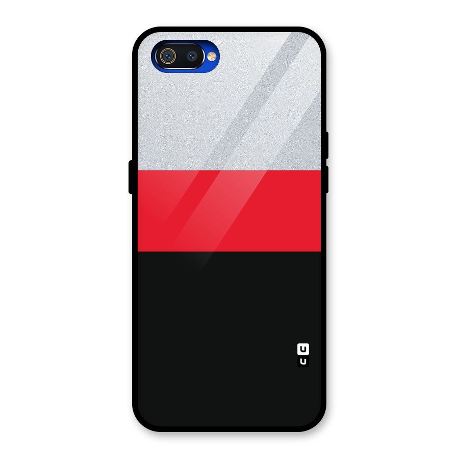 Cool Melange Stripe Glass Back Case for Realme C2