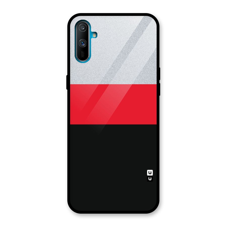 Cool Melange Stripe Glass Back Case for Realme C3