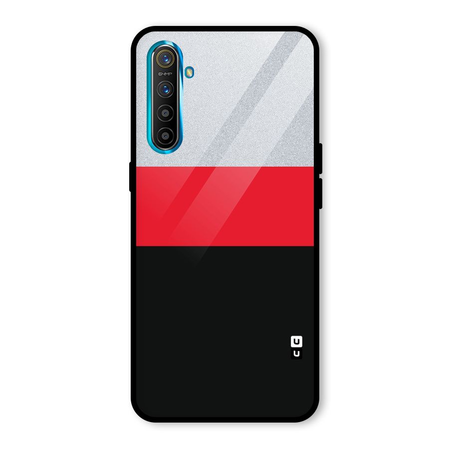 Cool Melange Stripe Glass Back Case for Realme X2