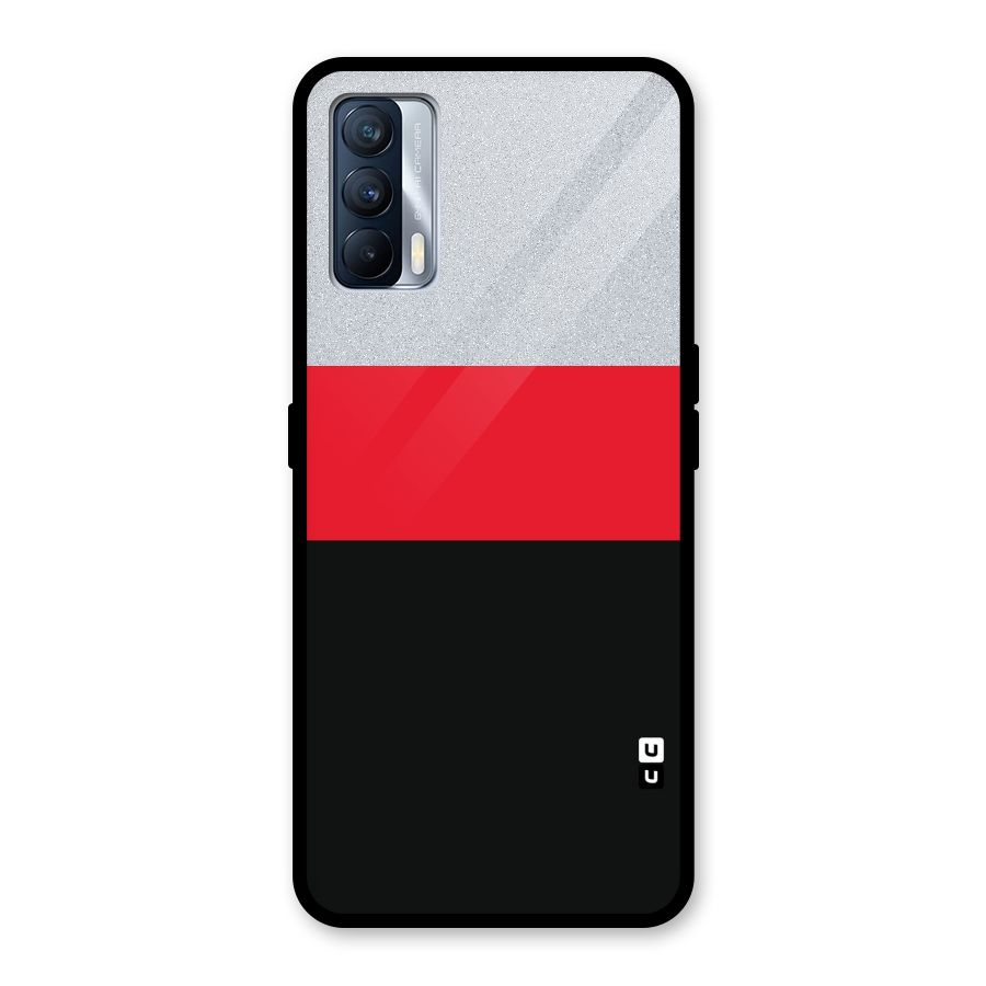Cool Melange Stripe Glass Back Case for Realme X7