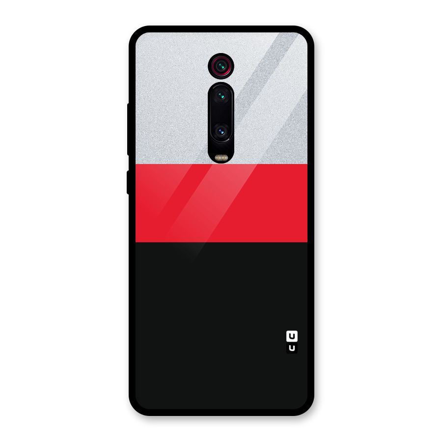 Cool Melange Stripe Glass Back Case for Redmi K20 Pro