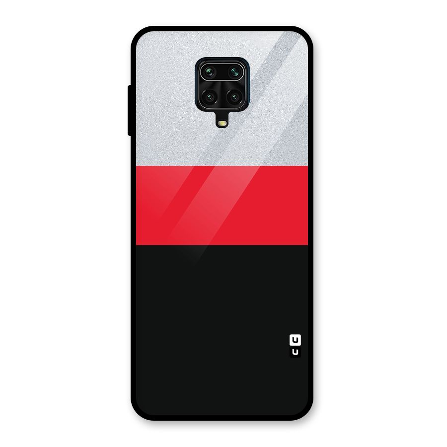 Cool Melange Stripe Glass Back Case for Redmi Note 10 Lite