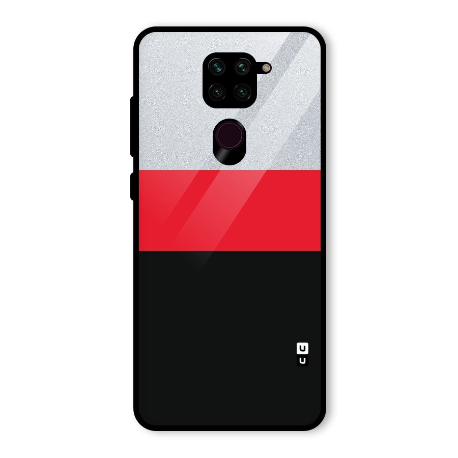 Cool Melange Stripe Glass Back Case for Redmi Note 9
