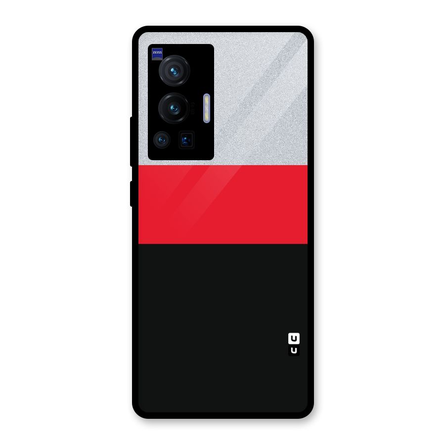 Cool Melange Stripe Glass Back Case for Vivo X70 Pro