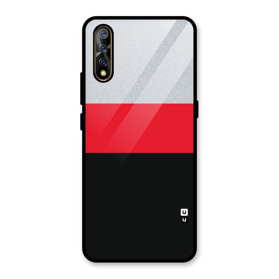 Cool Melange Stripe Glass Back Case for Vivo Z1x